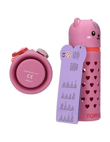 TOPModel Trousse en silicone chat PIN IT