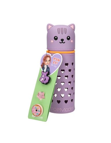 TOPModel Trousse en silicone chat PIN IT