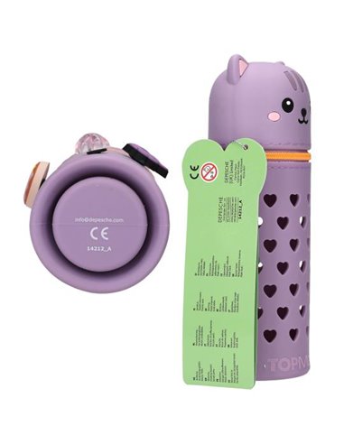 TOPModel Trousse en silicone chat PIN IT