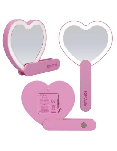 TOPModel Miroir coeur lumineux KPOP