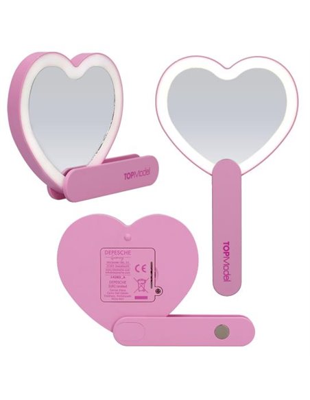 TOPModel Miroir coeur lumineux KPOP
