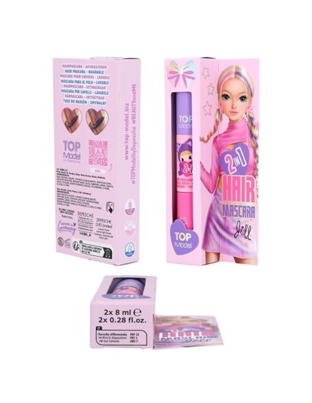 TOPModel Mascara pour cheveux 2 en 1 KPOP