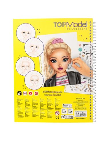 TOPModel Album à colorier Makeup
