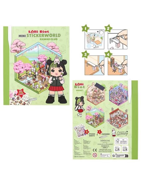 Lolli Riot Mini autocollants world