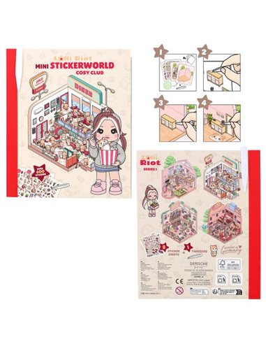 Lolli Riot Mini autocollants world