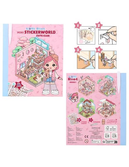 Lolli Riot Mini autocollants world