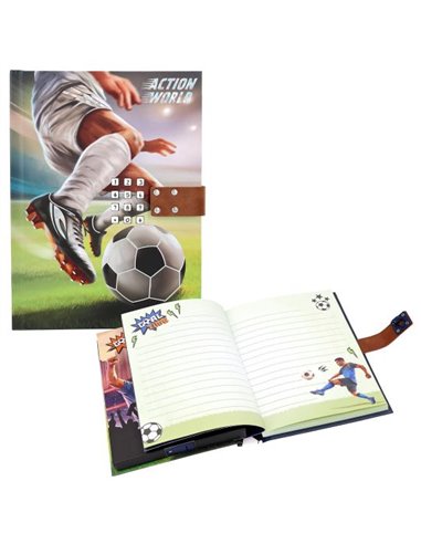 Action & Fun Journal intime football avec code et son