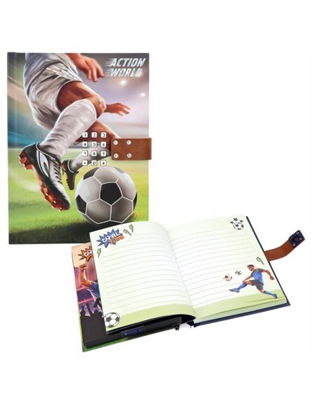 Action & Fun Journal intime football avec code et son