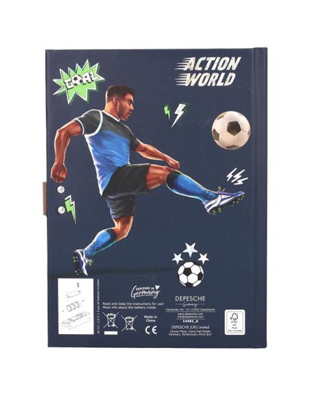 Action & Fun Journal intime football avec code et son
