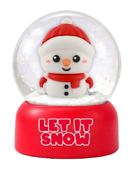 Boule à neige bonhomme de neige XMAS - itotal