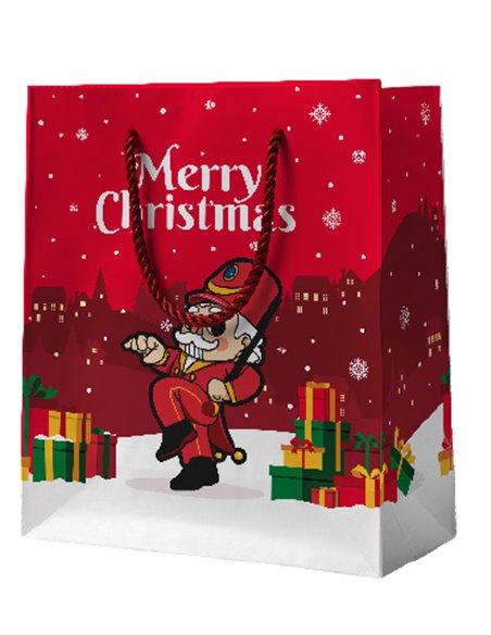 Sac cadeau XMAS LARGE casse noisette - itotal