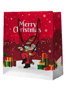 Sac cadeau XMAS SMALL casse noisette - itotal