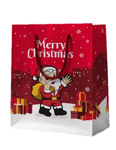 Sac cadeau XMAS SMALL père noël - itotal