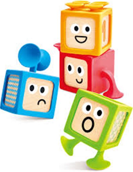 Ensemble de 4 cubes avec ventouse - Hape