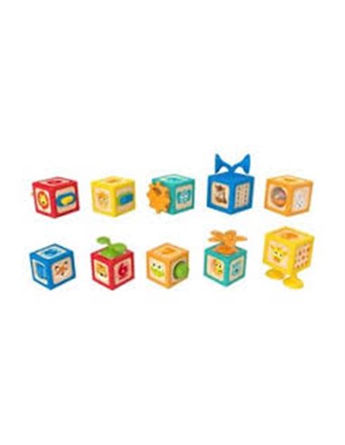 Ensemble de 10 cubes sensoriels - Hape