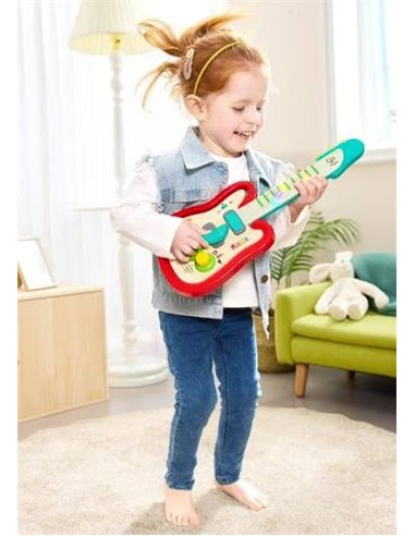 Guitare pixel interactif - rouge - Hape