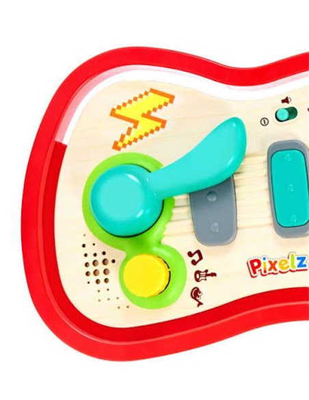 Guitare pixel interactif - rouge - Hape