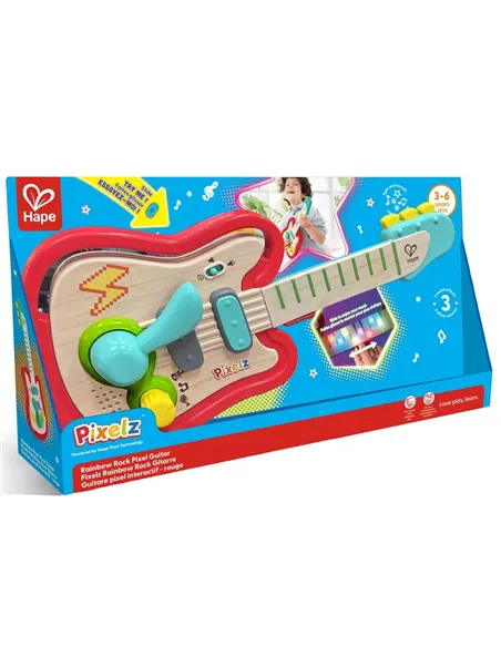 Guitare pixel interactif - rouge - Hape