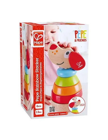 Puppy arc-en-ciel à empiler - Hape