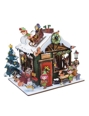 Diorama Noël - Chalet du Père Noël - Buki
