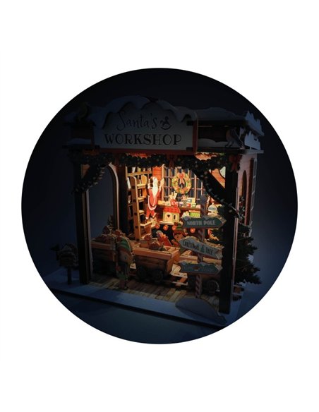 Diorama Noël - Atelier des lutins - Buki