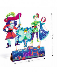 4 marionnettes à décorer Peter Pan - Do it Yourself Djeco 2