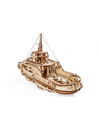 Tugboat mechanical model kit