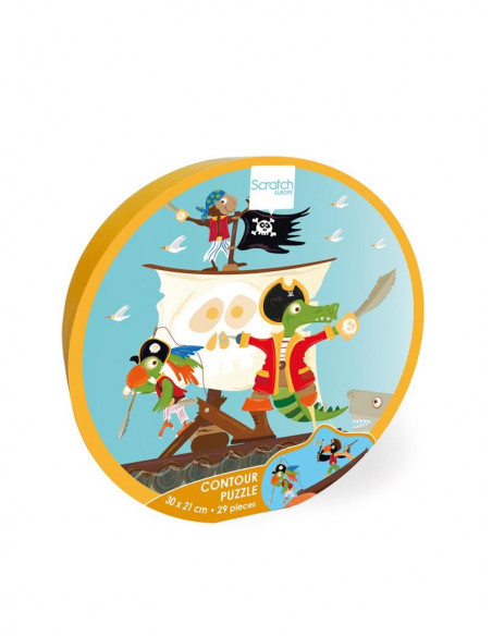 Contour puzzle pirates