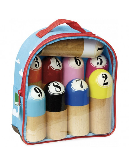 Jurassik' jeu de 9 quilles