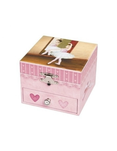 Coffret Musique Cube Danseuse en Tutu - Rose - Figurine Ball
