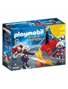 Pompier + matériel d'incendie