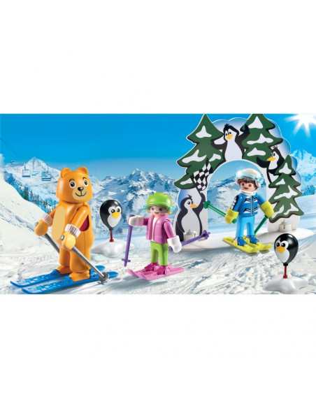 Moniteur ski et enfant