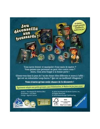 Loup-Garou pour une Nuit - Jeu de Bluff 8+ ans Ravensburger