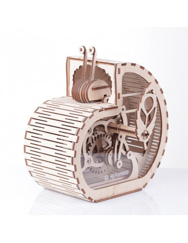 Tirelire Escargot S - maquette 3D mobile en bois