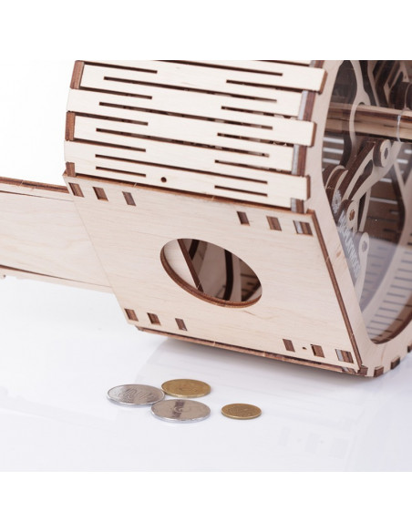 Tirelire Escargot S - maquette 3D mobile en bois