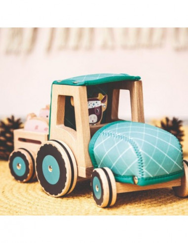 Tracteur en bois