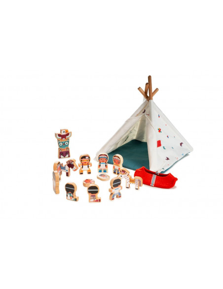 Le tipi et les indiens