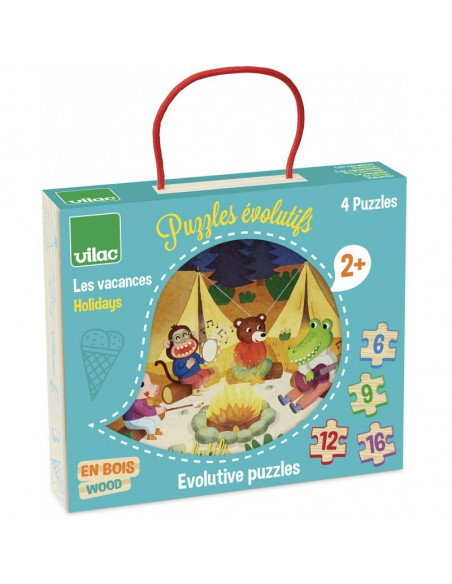Acheter 4 Puzzles évolutifs vacances Vilac